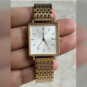 Rosefield Women's Boxy Gold Color Watch